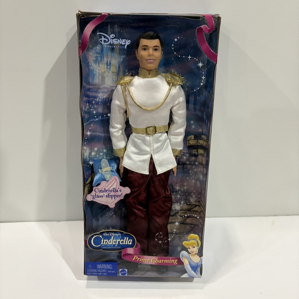 New 2005 Prince Charming Doll Disney Princess Cinderella Mattel Special Edition